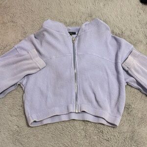 CROPPED PURPLE SWEATER WOMENS